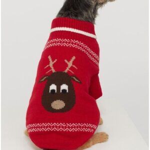 H&M Red Dog Reindeer Sweater
